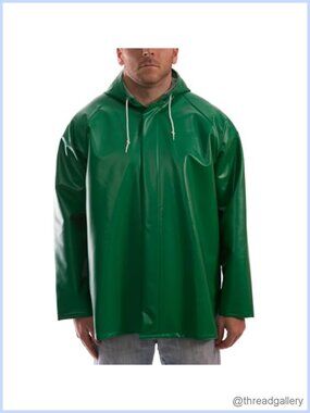 Flame Resistant SafetyFlex Waterproof Hooded Jacket PVC Polyester